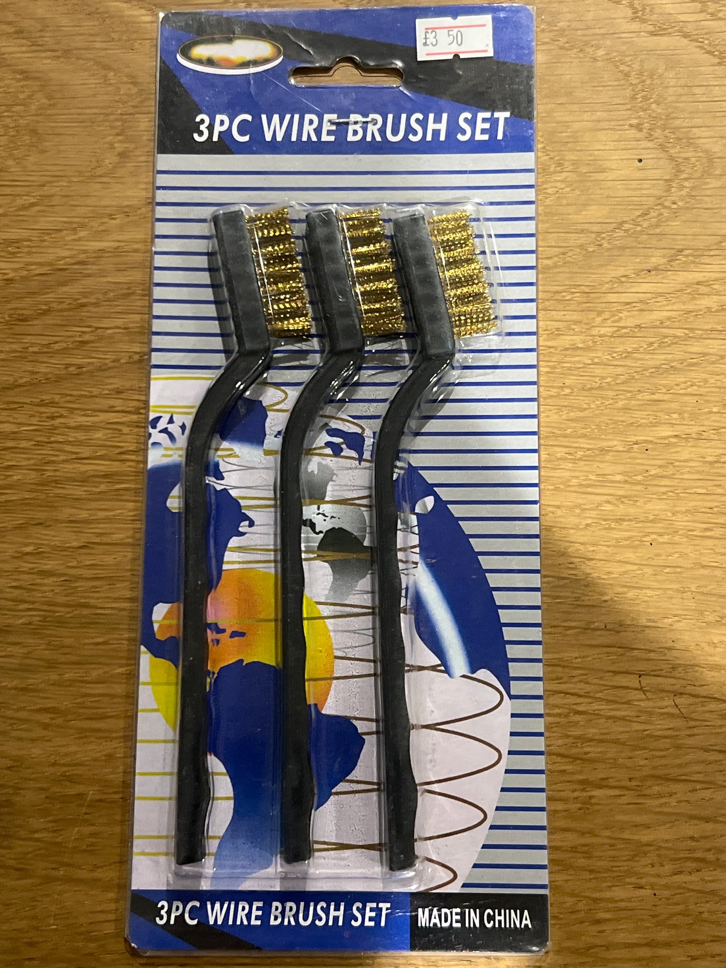 3-Piece Brass Wire Brush Set
