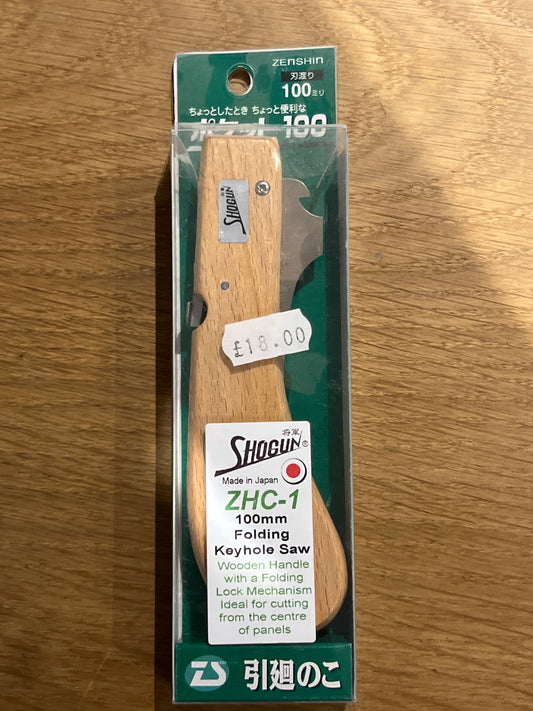 Shogun ZHC-1 Japanese 100mm Folding Keyhole Pull Saw