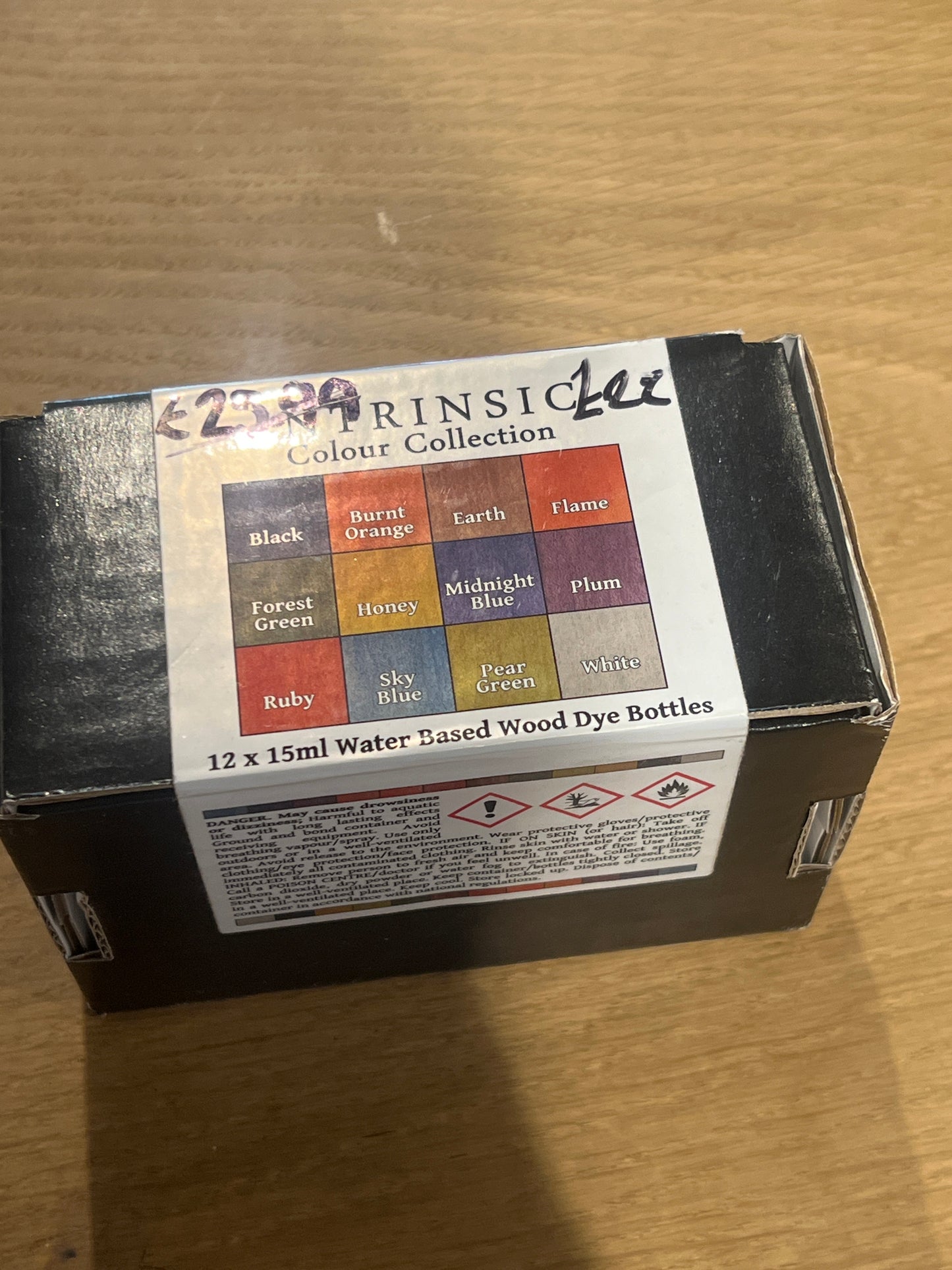 Hampshire Sheen Intrinsic Colour Collection Wood Dye Set – 12 x 15ml