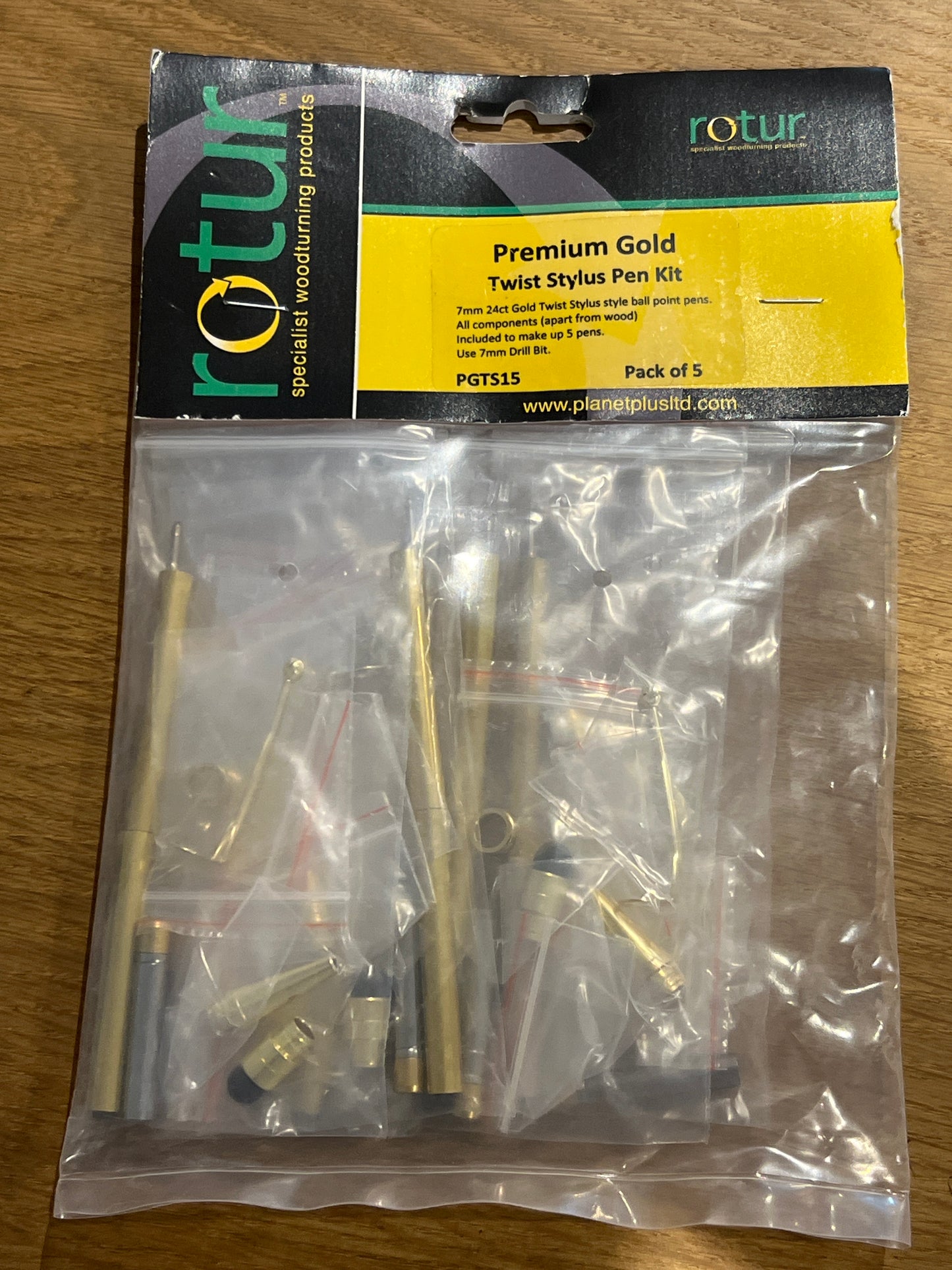 Rotur Premium Gold Twist Stylus Pen Kits – Pack of 5