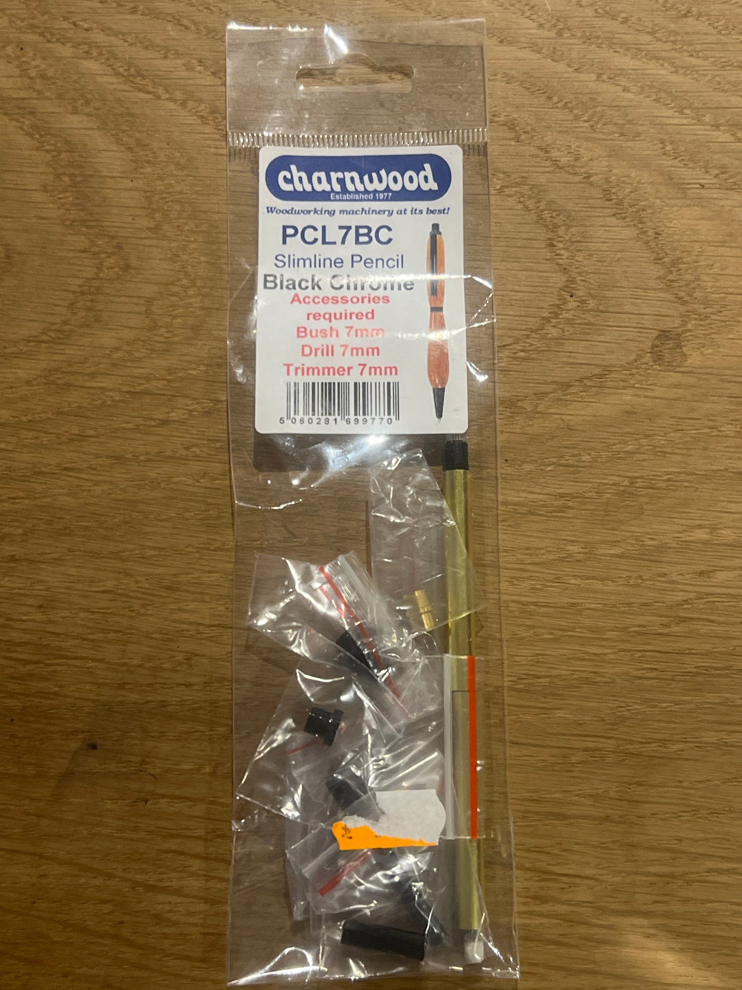 Charnwood PCL7BC Slimline Click Pencil Kit – Black Chrome